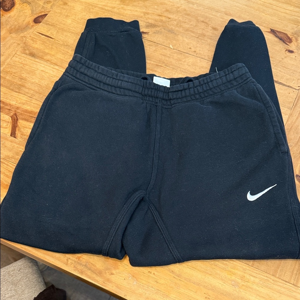 Nike Black Joggers with White Logo
